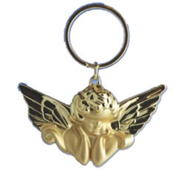 Smartgifts 3 x 2 in. Golden Angel Key Ring - SM3192976