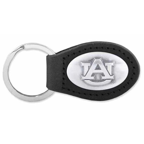 Zeppelinproducts ZeppelinProducts UAU-KL6-BLK Auburn Leather Key Fob; Black - UAU-KL6-BLK