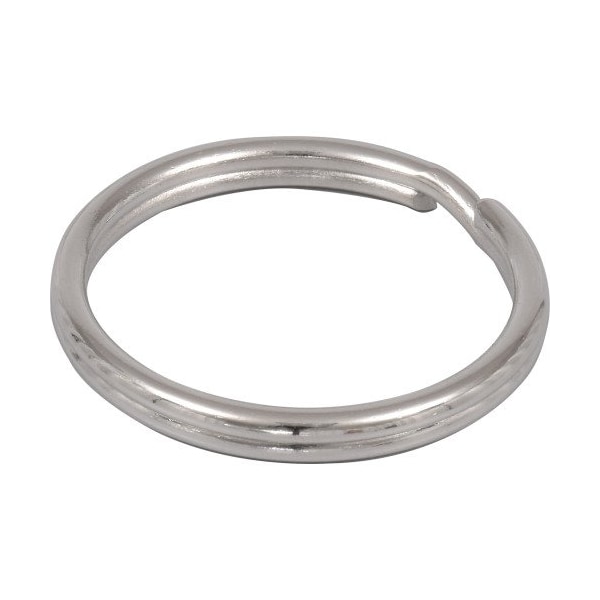 Hillman HILLMAN 1-3/8 in. D Tempered Steel Silver Split Rings/Cable Rings Key Ring, PK50 - 703520