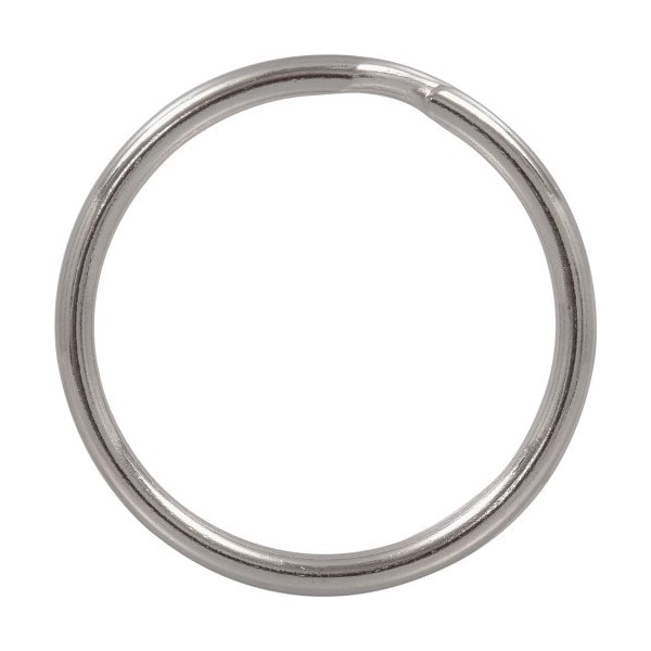 Hillman HILLMAN 1-3/8 in. D Tempered Steel Silver Split Rings/Cable Rings Key Ring, PK50 - 703520