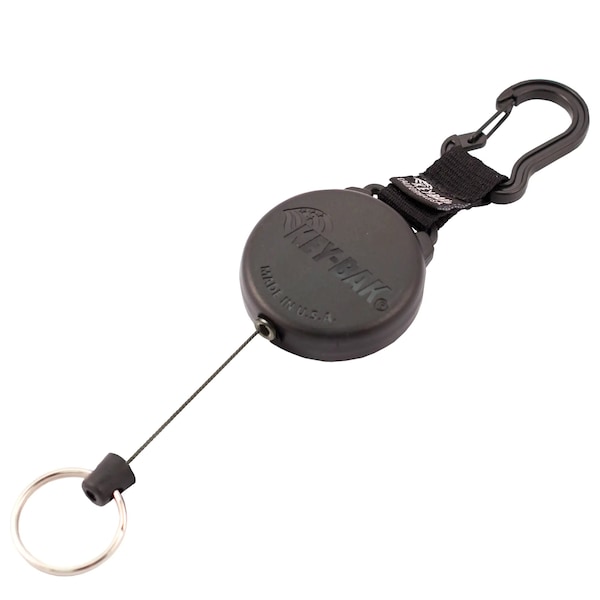 Key-Bak KEYBAK SECURIT Xtreme Duty Retractor, 28 in. Kevlar Cord, Carabiner, 5PK - 0488-604