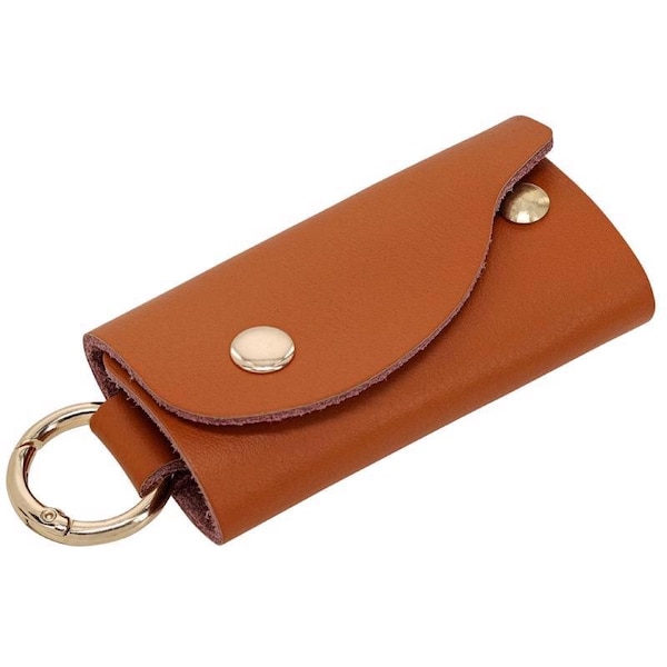 Hillman HILLMAN Leather Assorted Black/Brown Keychain Card Holder - 9985053