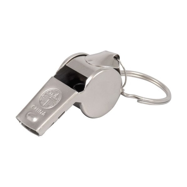 Hillman HILLMAN Metal/Plastic Silver Whistle Key Chain, PK5 - 701316