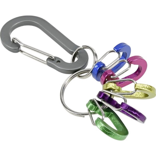 Hillman HILLMAN Aluminum Multicolored Clip/Hook Carabiner - 713188
