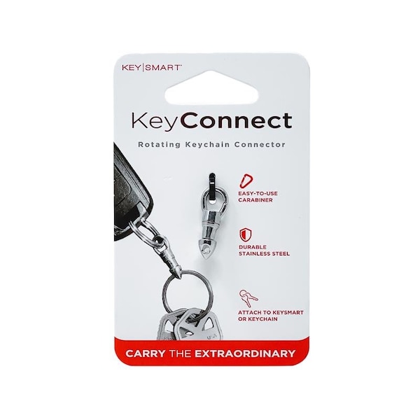 Keysmart KeySmart KeyConnect Stainless Steel Silver Swivel Key Ring - KS848-SS