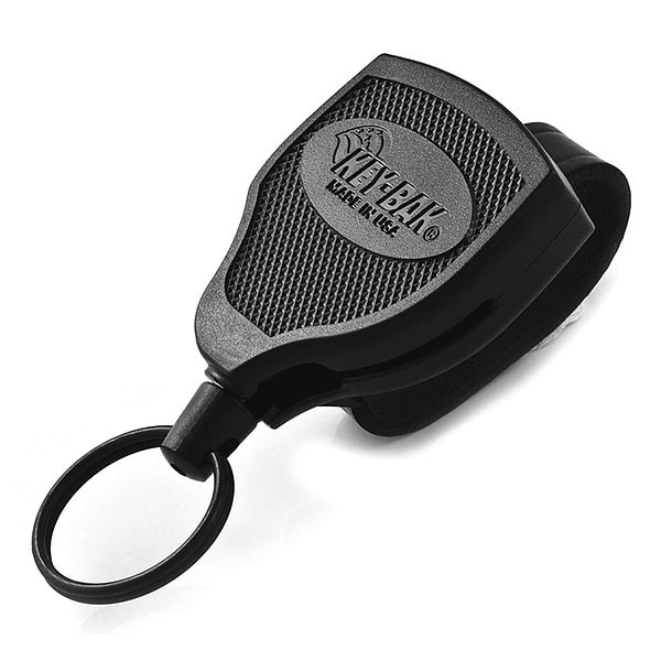 Key-Bak Key Reel, Black, Kevlar Cord, Matte Black - 0S48-813