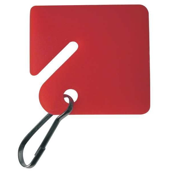 Zoro Select Key Tag, Multi-Color, Square-Slotted, Nickel Plated 20 PK - 33J891