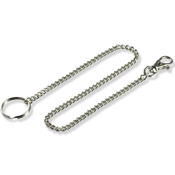 Lucky Line Belt Key Holder, Silver, Steel, Pocket Chain With Trigger Snap, Nickel Plated - 4011
