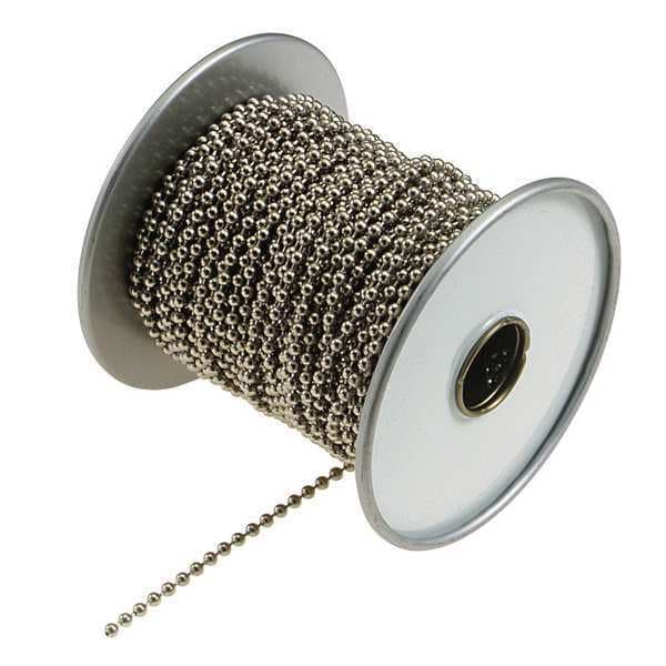 Lucky Line Ball Chain, Silver, Steel, No. 10, Nickel Plated - 32500