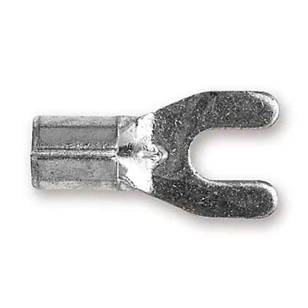 Terminales tipo bifurcados sin aislamiento para cable calibre 12-10, #10 Stud, paquete de 500 unidades - MU10-10FK