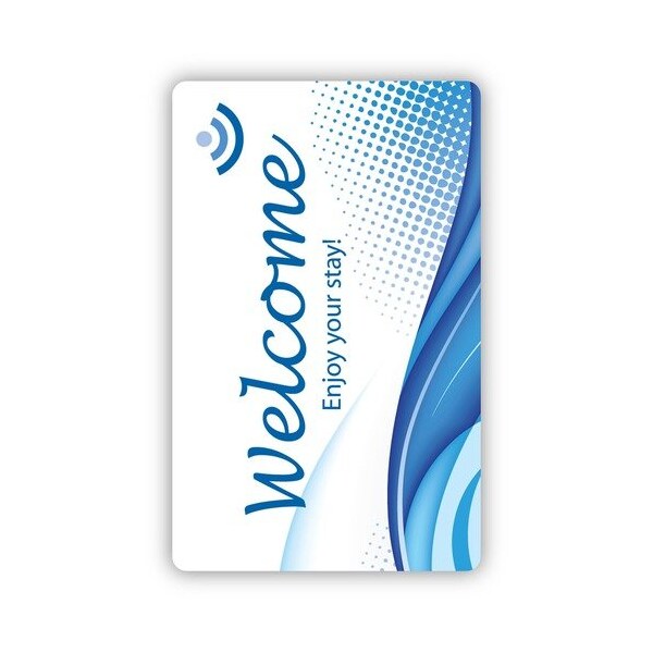 Coffee Pro Key Card, RFID, Generic, 3-2/5inWx2-1/10inH, Multi, 250PK - CFPSRFIDGEN