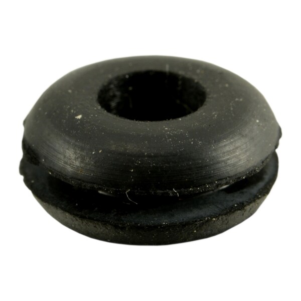 Midwest Fastener 3/16" x 7/16" x 7/32" x 1/16" Black Rubber Grommets 20PK - 72601