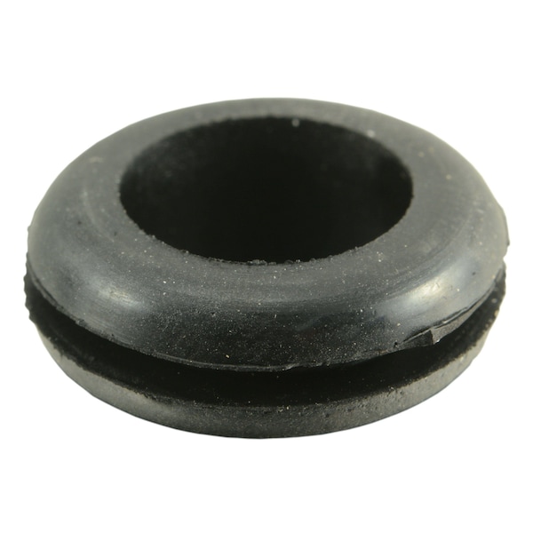 Midwest Fastener 1/2" x 13/16" x 9/32" x 1/16" Black Rubber Grommets 20PK - 72605