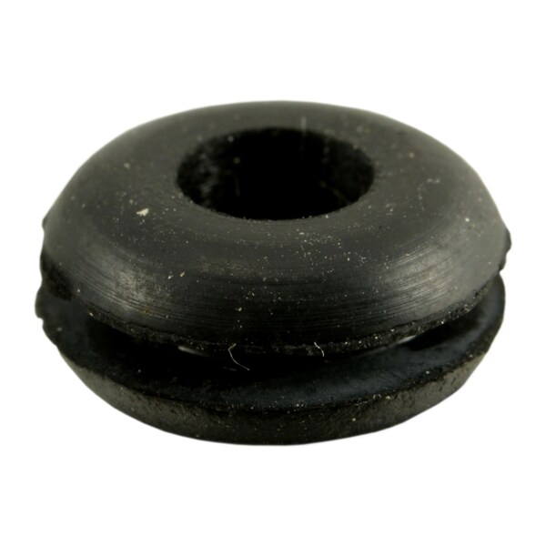 Midwest Fastener 3/16" x 7/16" x 7/32" x 1/16" Black Rubber Grommets 20PK - 64361