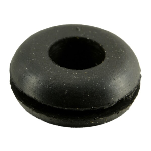 Midwest Fastener 1/4" x 9/16" x 1/16" Black Rubber Grommets 20PK - 72602