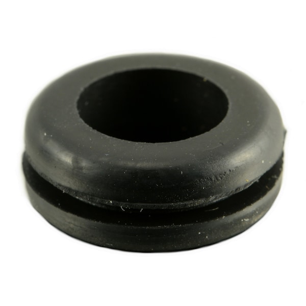 Midwest Fastener 3/8" x 5/8" x 1/4" x 1/16" Black Rubber Grommets 20PK - 72604