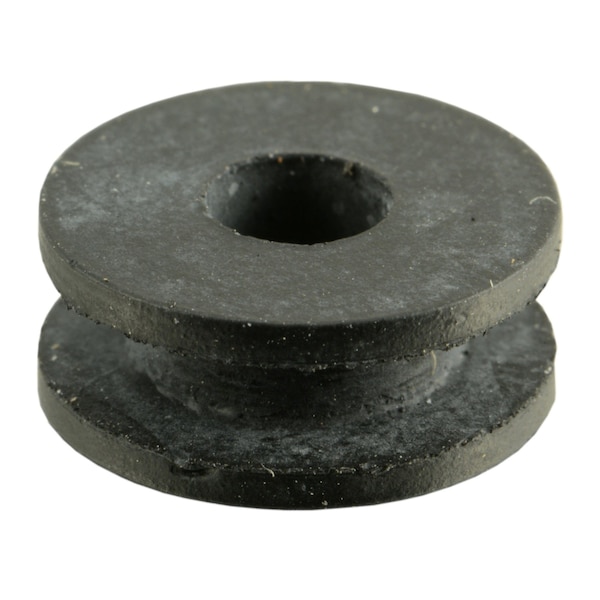 Midwest Fastener 3/16" x 1/2" x 0.2" Black Rubber Grommets 10PK - 72624