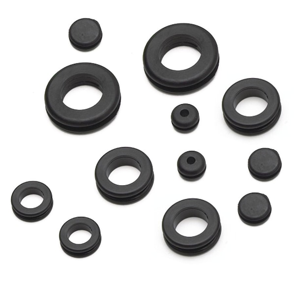 Perform Tool Firewall Grommet Rubber; With Fifteen 1/8 x 9/32 In/ Ten 3/16 x 5/16 In/ Seven 1/4 x 1/2 In/ Three - W5214