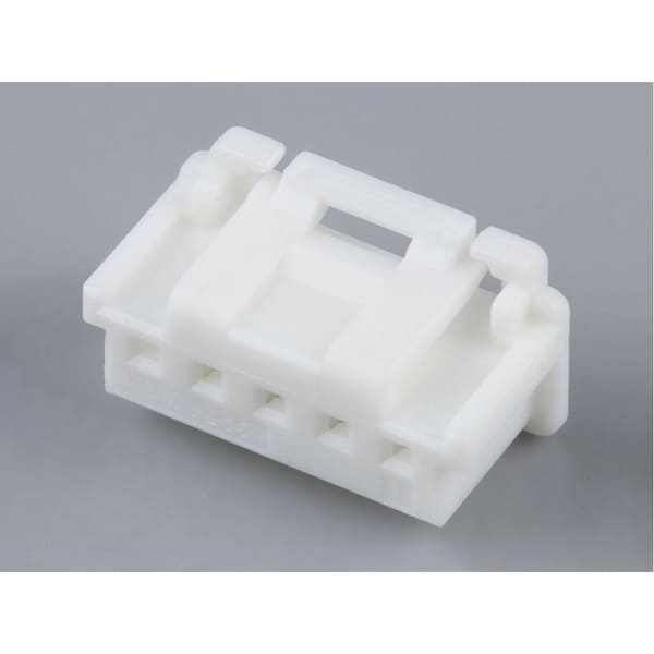 Conector de placa Molex, 5 contactos, 1 fila, hembra, paso de 0.079 pulgadas, terminal de engarce, bloqueo - 5023510500