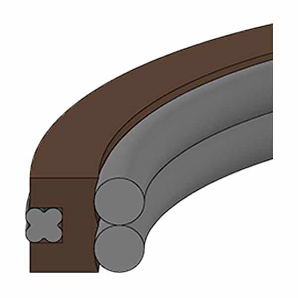 Hercules Sealing Products PA-PTFE/NBR-77.00x90.00x7.9/8.3,  - MPSQ5-90X77X8.3