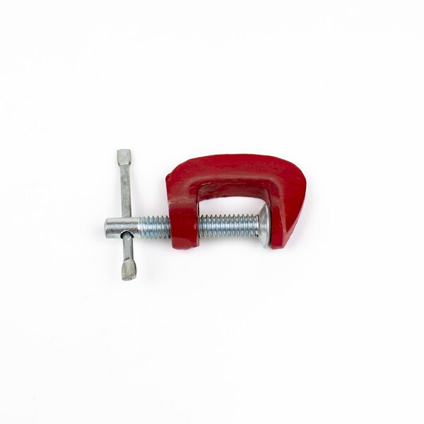 Excel Blades Miniature Iron Frame 1" C Clamp with Twist on off Spindle Clamp, 6pk - 55915