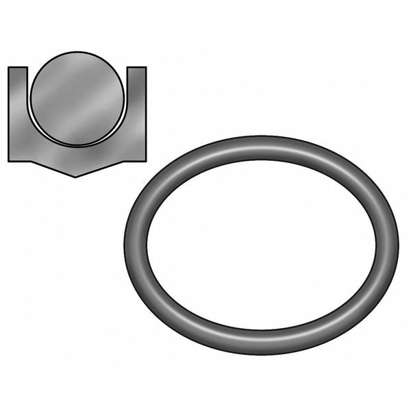 Zoro Select Piston Seal, 3 5/8 IDx4 OD, 3/16 Wx3/16 H - 2JBA5