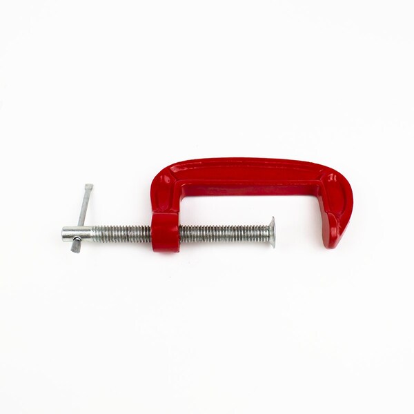 Excel Blades Miniature Iron Frame 3" C Clamp, with Twist on off Spindle Clamp, 6pk - 55917