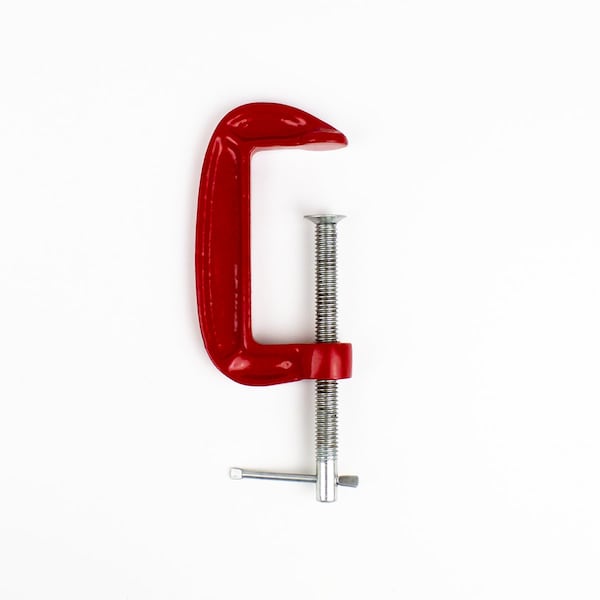 Excel Blades Miniature Iron Frame 3" C Clamp, with Twist on off Spindle Clamp, 6pk - 55917