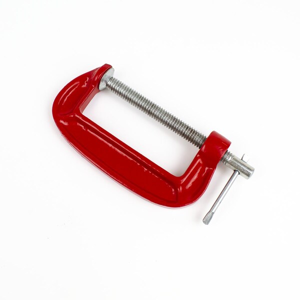 Excel Blades Miniature Iron Frame 3" C Clamp, with Twist on off Spindle Clamp, 6pk - 55917