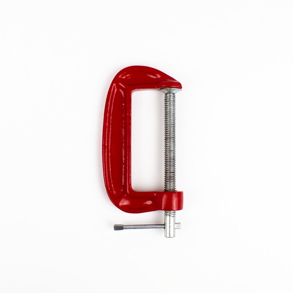 Excel Blades Miniature Iron Frame 3" C Clamp, with Twist on off Spindle Clamp, 6pk - 55917