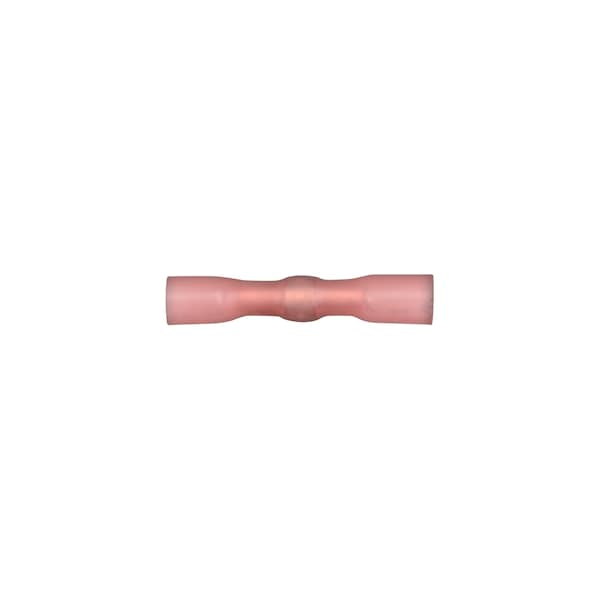 Terminal de Cobre para Cable Rojo Butt Conn. 20-18 Ga. Crimp/Soldar/Calentar PK10 - 15085PK