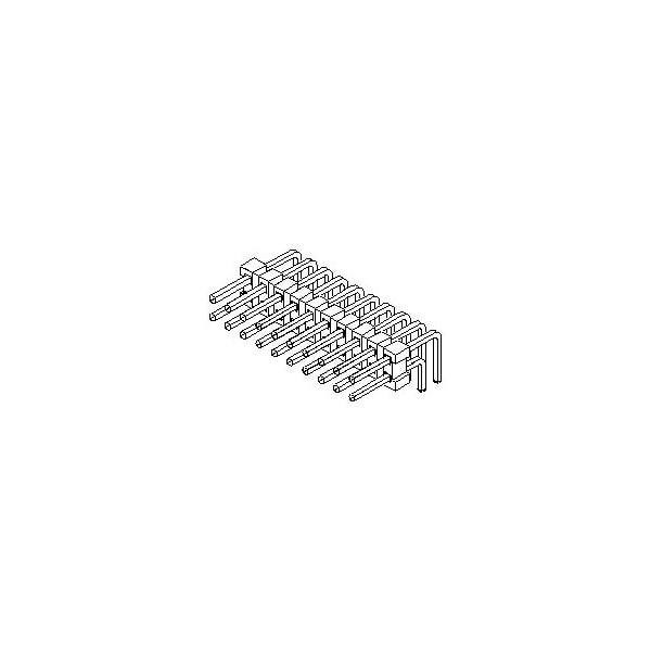 Cabeceras y carcasas de alambres Molex 24P 2R Brkaway Hdr 2.54mm Ra L-Pro Au - 717640124