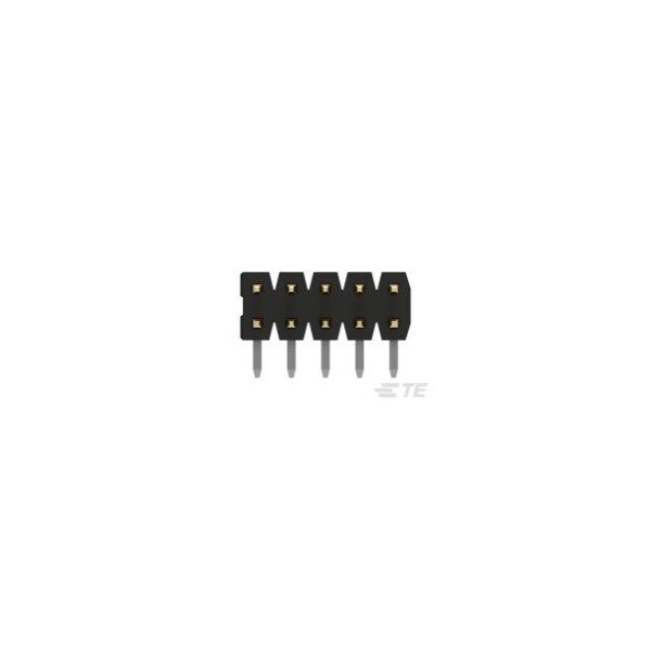 Conector de placa de conexión Te Connectivity, 12 contactos, 2 filas, macho, ángulo recto, terminal de soldadura, aislante negro - 2842163-6