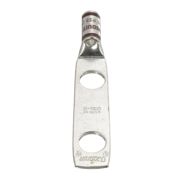 Panduit Lug de Compresión de Cobre, 2 Orificios, #2 Awg, - LCD2-12-Q