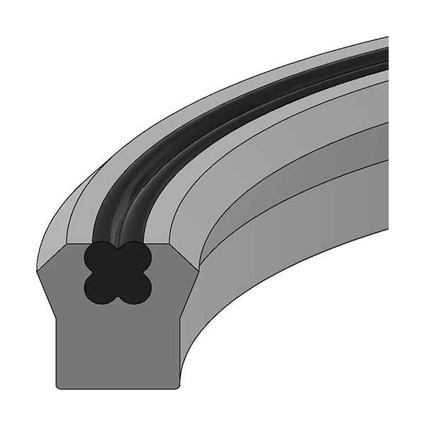 Hercules Sealing Products U25-2.00-SQB, US-90URE-2x2.500x1/4, U-SEALS - U25-2.00-SQB