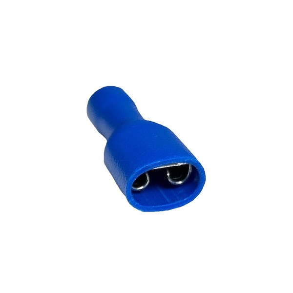 Terminales de conexión rápida totalmente aisladas de Remington Industries, hembra, PVC, 14-16 AWG, azul, 10 piezas - FDFD2-250-10