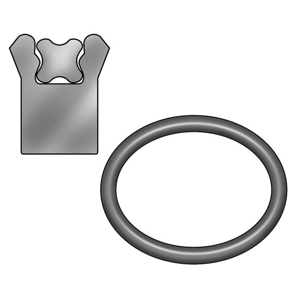 Zoro Select Rod Seal, 1 1/8IDx1 3/8OD, 1/8 W, PK2 - 2HZG4