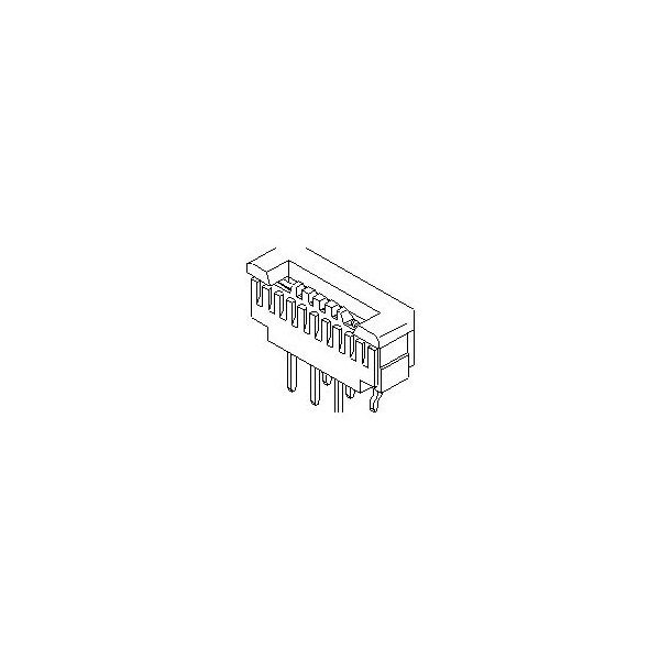 Conectores FFC y FPC de Molex 1.0 FPC ZIF ST HSG A ZIF ST HSG Assy 7Ckt - 520300729