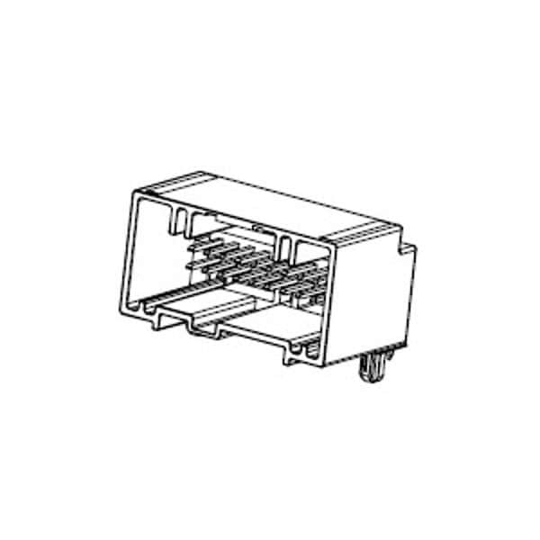 Conector de placa Molex, 20 contactos, 2 filas, macho, ángulo recto, paso de 0.1 pulgadas, terminal de soldadura - 307005207