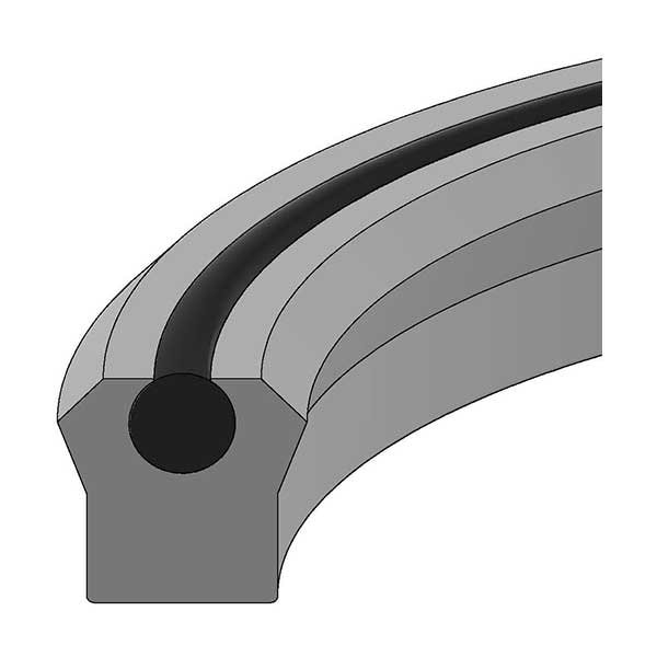 Hercules Sealing Products P187-02.000-SQBV, US-90V-2x2.375x3/16, U-SEALS - P187-02.000-SQBV