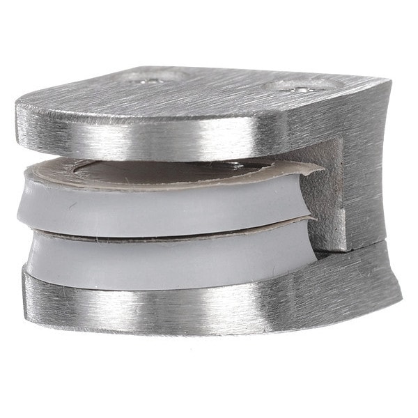 Component Hardware Stainless Steel Top Glass Clamp with Gaskets for 3/8" Glass - B79-1038