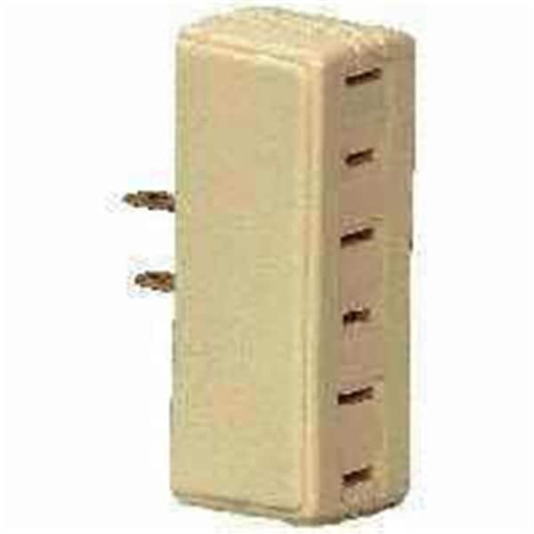 Dispositivos de cableado Eaton 1747V-BOX 3 Salida 2 Adaptador de Enchufe-Adaptador de alambre - Marfil - 4865457