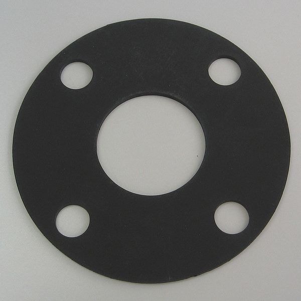 Zoro Select Flange Gasket, Full Face, 2 In, Viton - 4CYV6