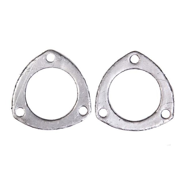 Remflex Exhaust Gaskets Remflex Exhaust Gaskets REM8001 2.5 in. Dia. Collector Gasket 3 Bolt Graphite - Set of 2 - REM8001