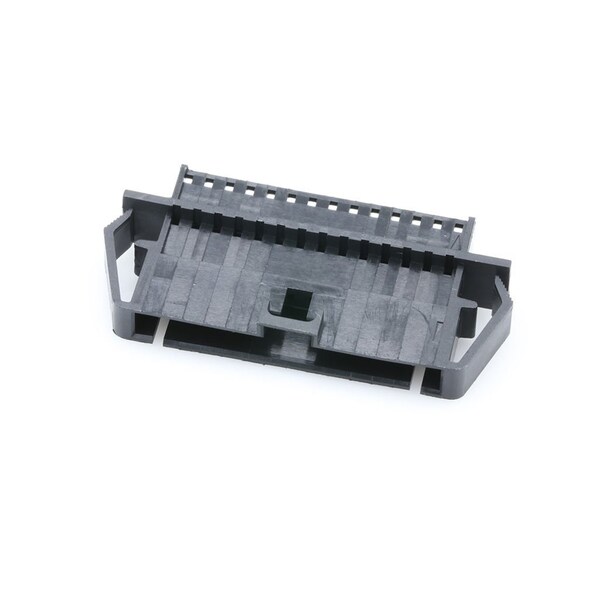 Conector de placa Molex, 14 contactos, 1 fila, macho, paso de 0.1 pulgadas, terminal de engarce, aislante negro - 701070048