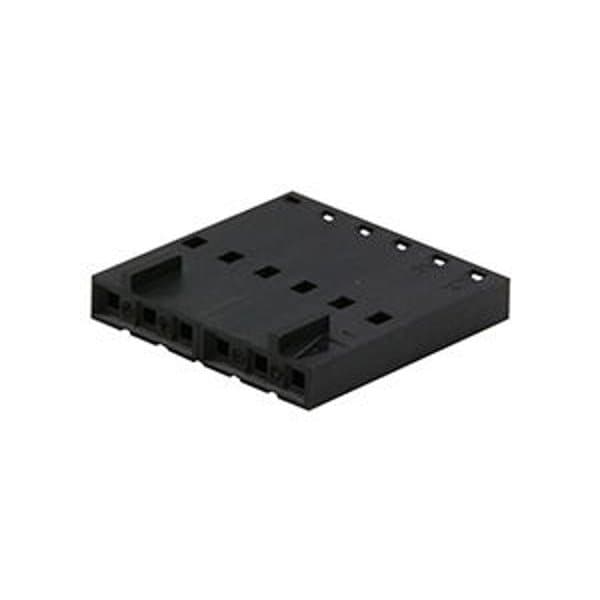 Conector de placa Molex, 19 contactos, 1 fila, hembra, recto, espaciado de 0.1 pulgadas, terminal de engarce, negro - 50579219.