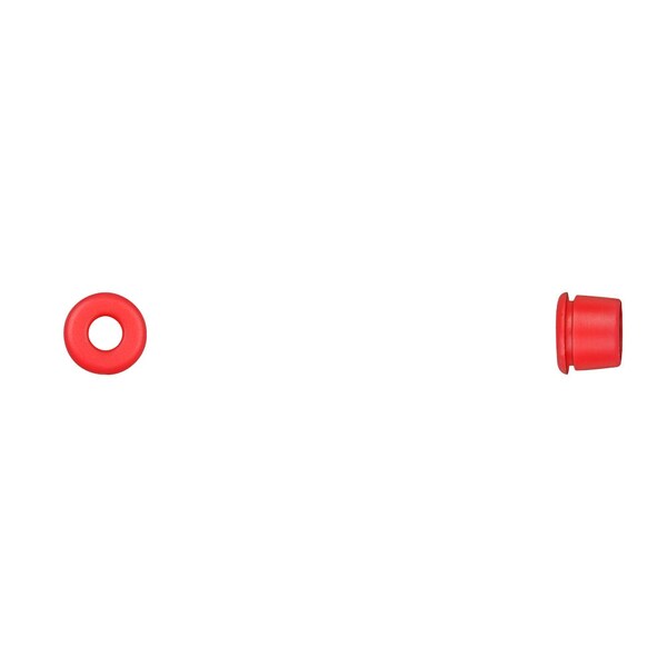 Disco Red Nyln Mldg Grommets 10.5mm Head 6.70mm Stem L PK50 - 1404PK
