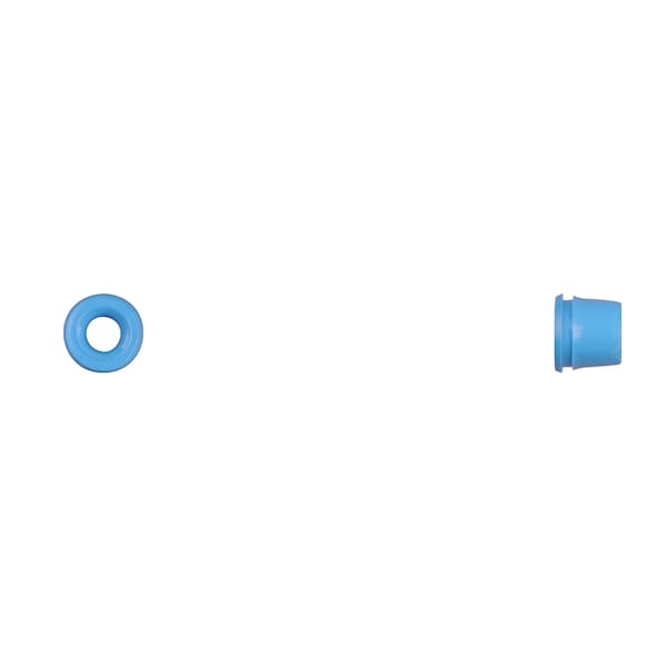 Disco Blue Nyln Mldg Grommets 9mm Hole 10.5mm Flange PK50 - 13308PK