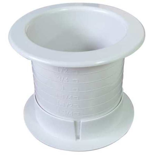 Fastcap Dual Sided Grommet, Wht, 2.5In, PK100 - DUALLY 2.5 100PC WH