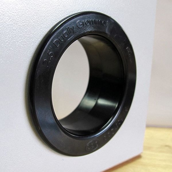 Fastcap Dual Sided Grommet, Wht, 2.5In, PK25 - DUALLY 2.5 25PC WH